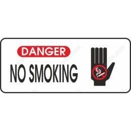 No Smoking Danger Sign