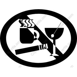 No Smoking, No Alcohol Icon