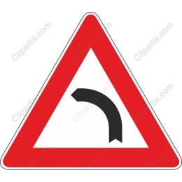 Left Turn Road Sign