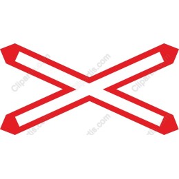 Red Geometric Cross