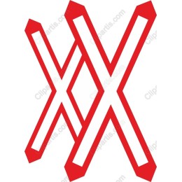 Dynamic Red and White Intersecting Lines