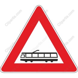 Tram Warning Sign