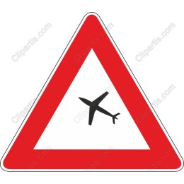 Caution Airplane Sign