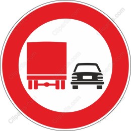 No Entry Sign - Truck and Car