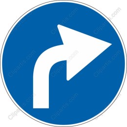 Right Turn Directional Sign