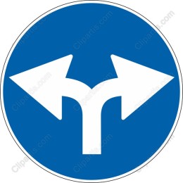 Dual-Arrow Direction Sign