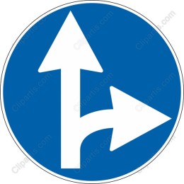 Dual Direction Arrow Traffic Sign