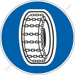 Tire with Chains