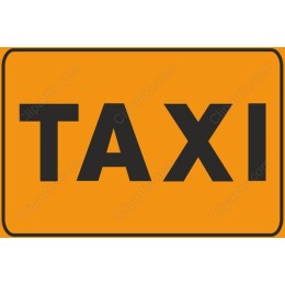 Bold TAXI Sign