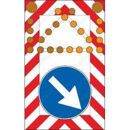 Cautionary Road Sign - Arrow Guidance