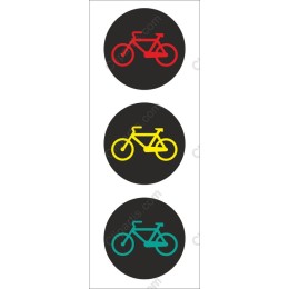 Colorful Bicycle Trio