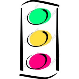 Vibrant Traffic Light