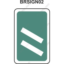 BRSIGN02 - Modern Sign with Slanted Lines