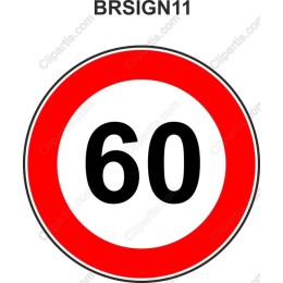 Speed Limit 60 Sign