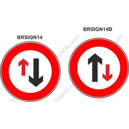 Traffic Sign Set: BRSIGN14 & BRSIGN14B