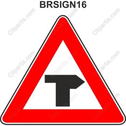T-Junction Ahead Road Sign