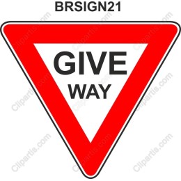 Give Way Traffic Sign