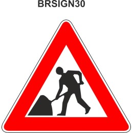 Construction Zone Warning Sign