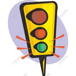 Vibrant Cartoon Traffic Light