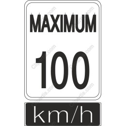 Maximum Speed Limit Sign