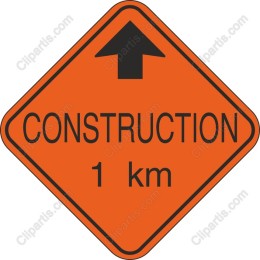 Construction Ahead Sign