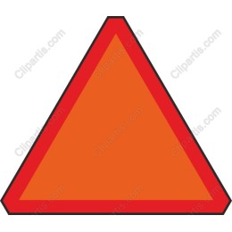 Vibrant Orange Triangle