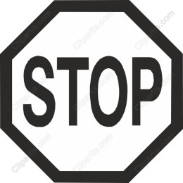Octagonal STOP Sign