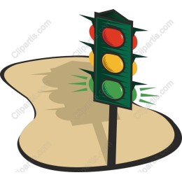 Colorful Traffic Light