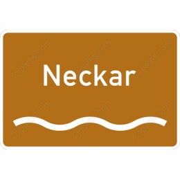 Neckar River Sign