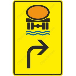 Wave Alert - Right Turn Sign