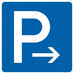 Parking Direction Sign