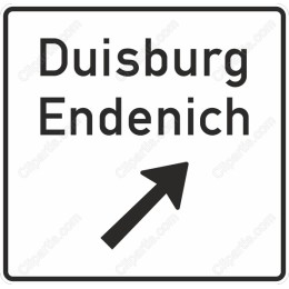 Duisburg Endenich Directional Sign