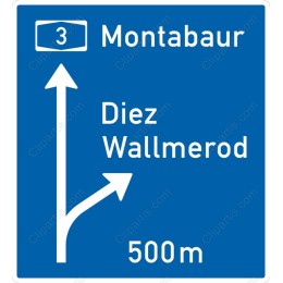 Montabaur Directional Road Sign