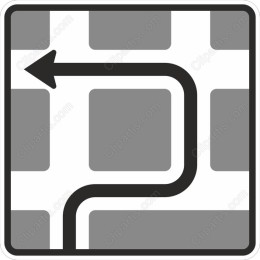 Left Turn Road Sign