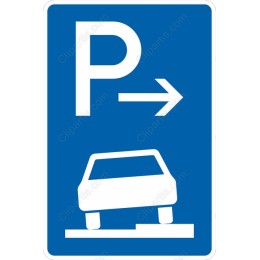 Directional Parking Sign