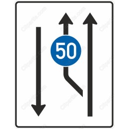 50 km/h Speed Limit Road Sign