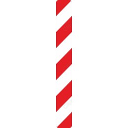 Vibrant Red and White Striped