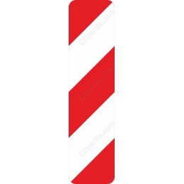 Red and White Diagonal Stripes