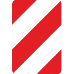 Red and White Diagonal Stripes