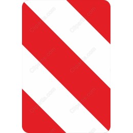 Bold Red and White Diagonal Stripes