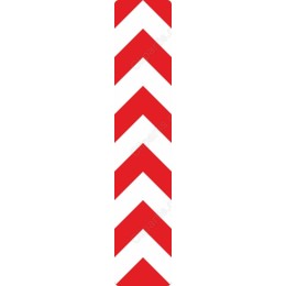 Bold Red and White Chevron Pattern