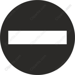 Minimalist Do Not Enter Icon