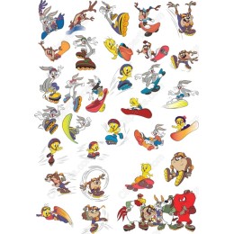 Animated Roller Skating Cartoon Set