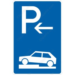 Parking Left Sign