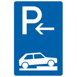 Left Arrow Parking Sign