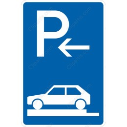 Parking Left Sign