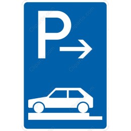 Parking Sign - Clear Directional Guidance