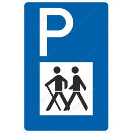 Pedestrian Parking Sign