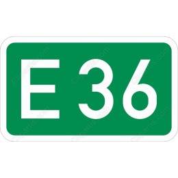E36 Road Sign