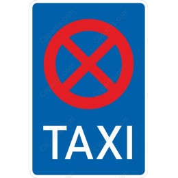 No Taxi Sign
